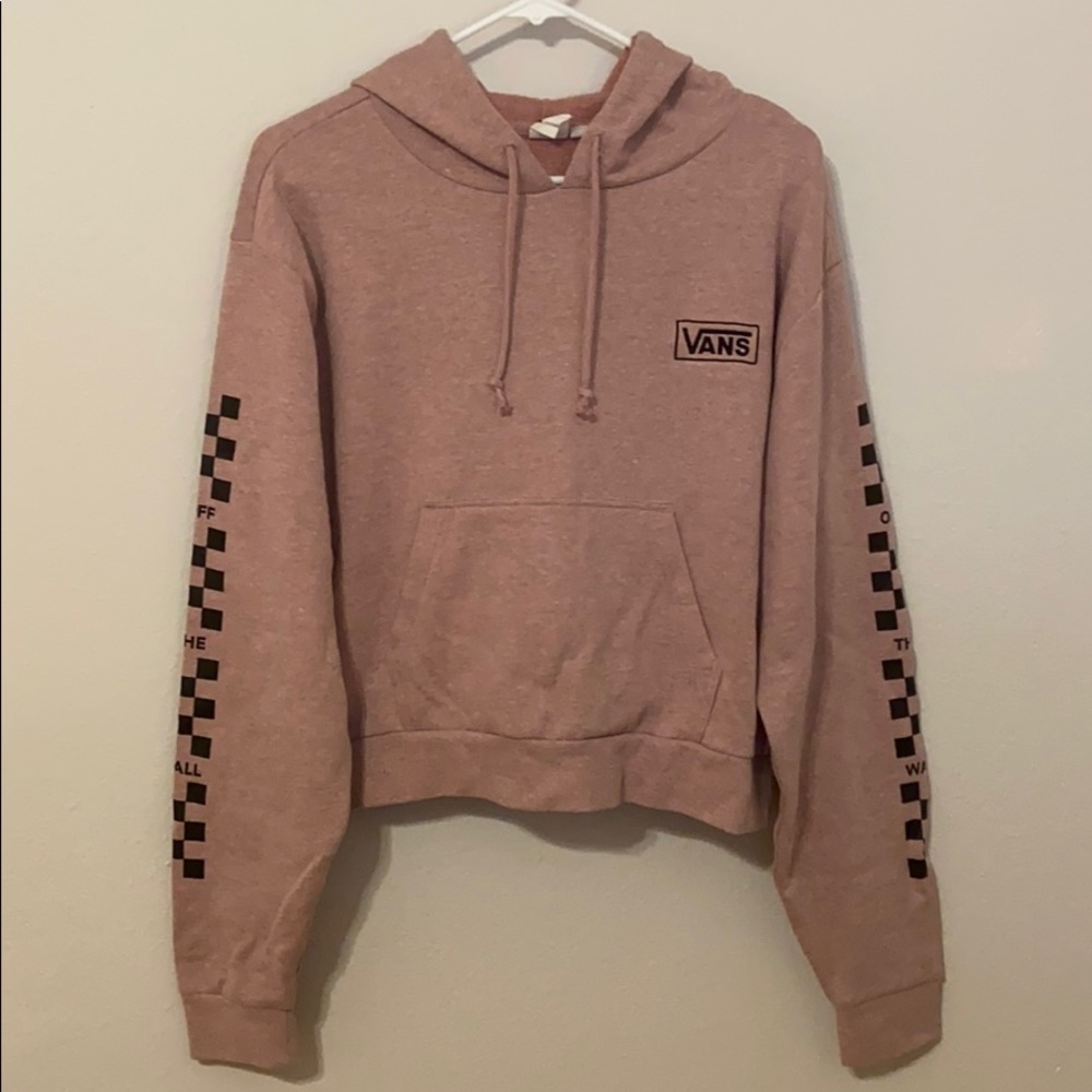 women’s vans cropped hoodie size: m